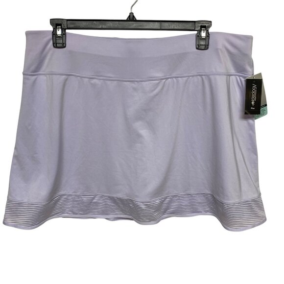 Ideology Womens Plus Lilac Tennis Skirt W/Pleated Built-In Shorts Size 2X NWT - Picture 3 of 6